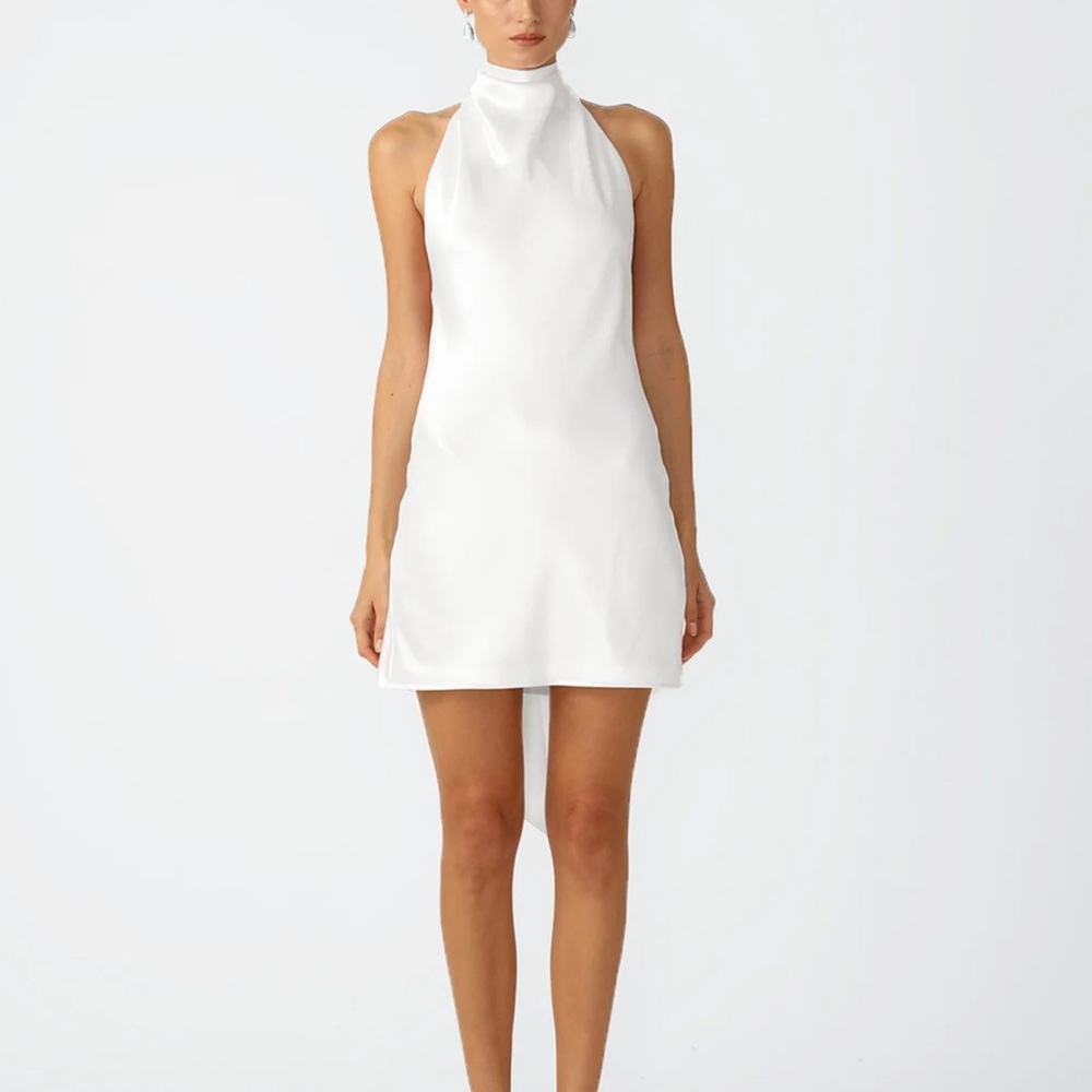 Sau Lee Penny Backless Halter Dress